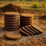 Cow Dung Cakes — export quality, packed in HDPE bags, India